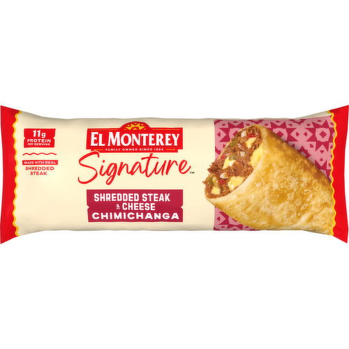 El Monterey Chimichanga, Shredded Steak and Cheese