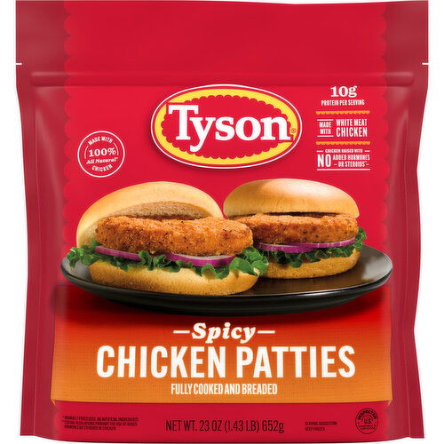 Tyson Frozen Spicy Chicken Patties