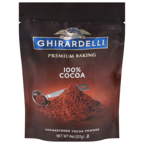 Ghirardelli Cocoa Powder, Unsweetened, 100% Cocoa