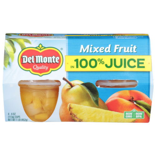 Del Monte Mixed Fruit, in 100% Juice