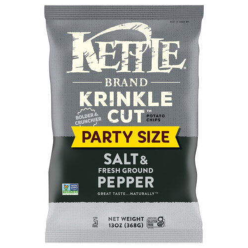 Kettle Brand Salt & Fresh Ground Pepper Potato Chips Party Size