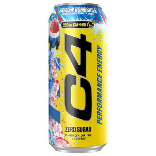 C4 Zero Sugar Performance Frozen Bombsicle Energy Drink