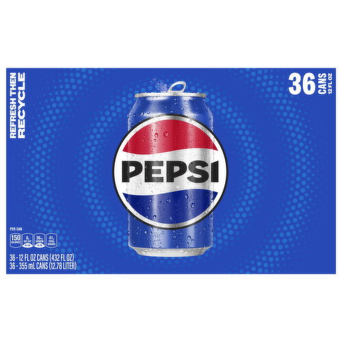 Pepsi Pepsi Soda Cola 12 Fl Oz 36 Count