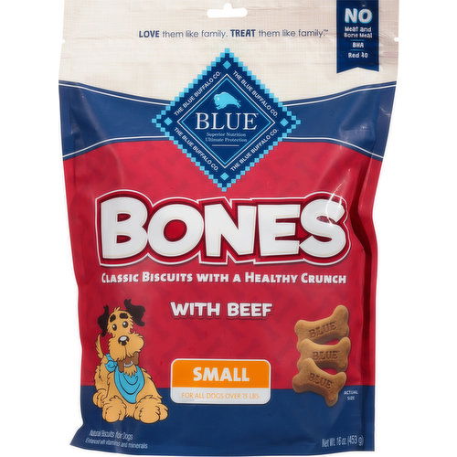 Blue Buffalo Biscuits for Dogs, Beef, Small