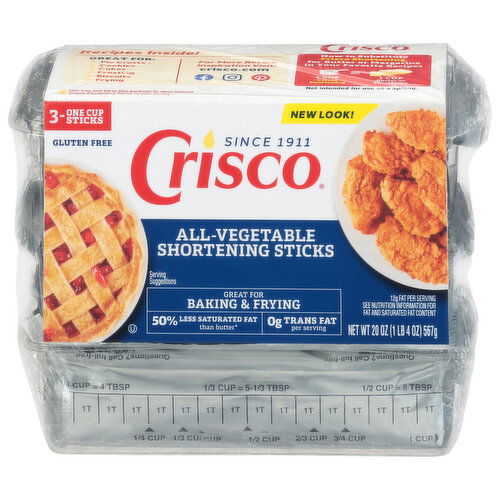 Crisco Shortening Sticks, All-Vegetable