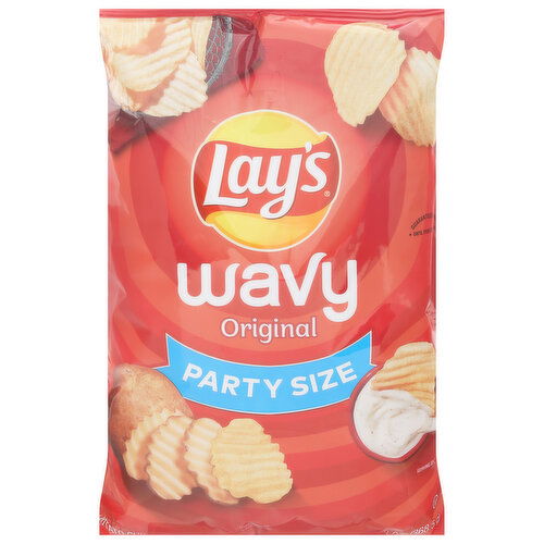 Lay's Potato Chips, Original, Wavy, Party Size