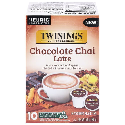 Twinings K-Cup Pods Chocolate Chai Latte Black Tea