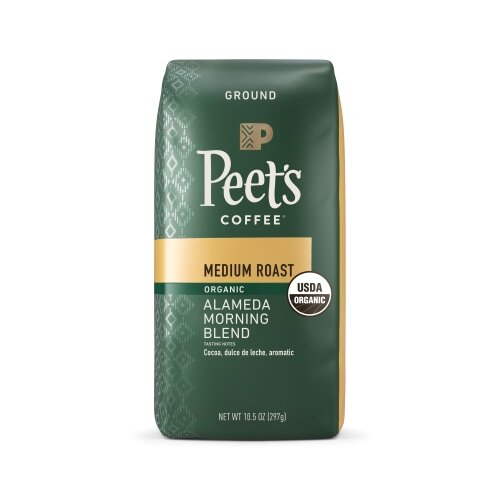 Peet's Coffee Coffee, Organic, Ground, Medium Roast, Alameda Morning Blend