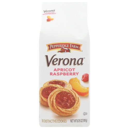 Pepperidge Farm Cookies, Distinctive, Apricot Raspberry