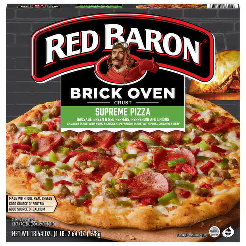 Red Baron Brick Oven Crust Supreme Pizza Image 1 of 6