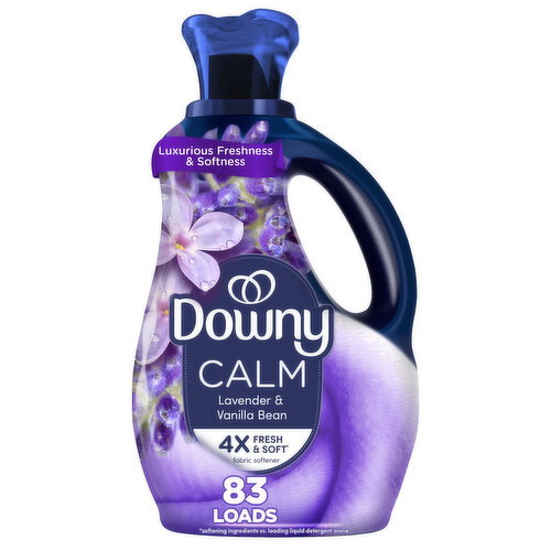 Downy Ultra Soft Plus Fresh Fabric Softener Liquid, Calm, Lavender and Vanilla Bean,  83 Lds