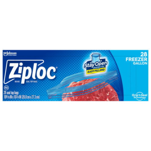Ziploc Gallon Freezer Seal Top Bags