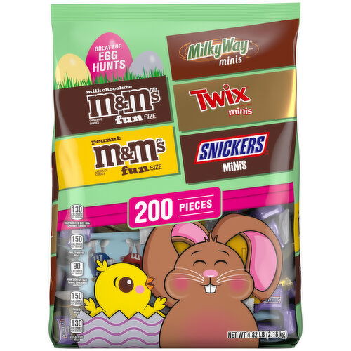 Mars Wrigley Milk Chocolate Candy Easter Basket Stuffers - 200 Ct Bulk Bag