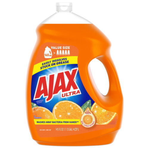 Ajax Dish Liquid/Dish Liquid, Orange, Ultra