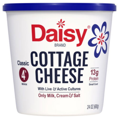 Daisy Classic 4% Milkfat Small Curd Cottage Cheese