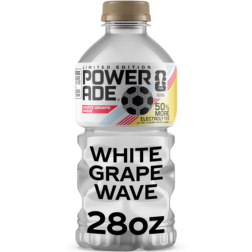 Powerade White Grape Wave Sports Drink Bottle Image 1 of 11