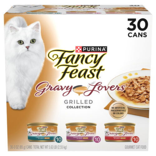 Fancy Feast Cat Food Gourmet Turkey Feast in Gravy Chicken Feast in Gravy Beef Feast in Gravy Grilled Collection Smart Final