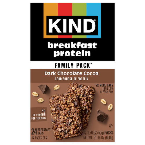 Kind Breakfast Protein Bar Dark Chocolate Cocoa