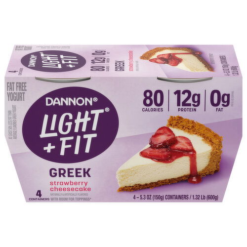 Dannon Fat Free Greek Strawberry Cheesecake Yogurt