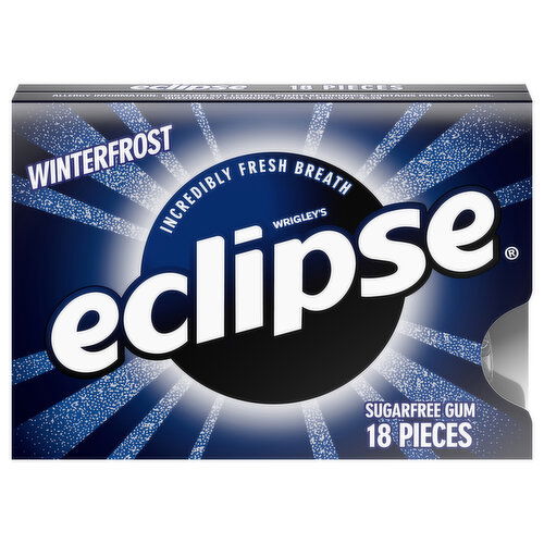 Eclipse Gum, Sugarfree, Winterfrost