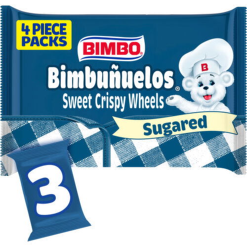 Bimbo Sugar Sweet Crispy Wheels, 3 packs, 6.99 oz