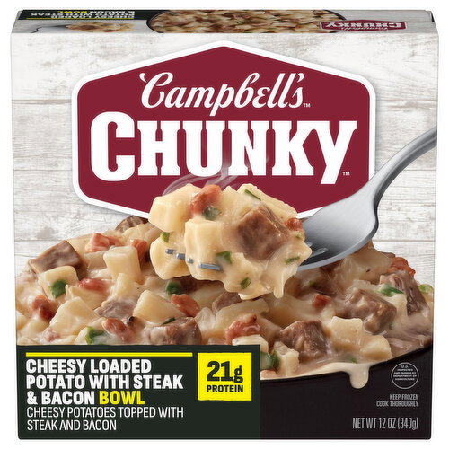 Campbell's Cheesy Loaded Potato with Steak & Bacon Bowl Image 1 of 6