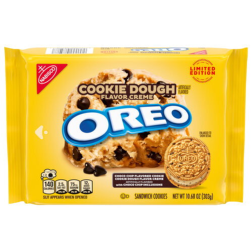 Oreo Cookie Dough Flavor Creme Sandwich Cookies
