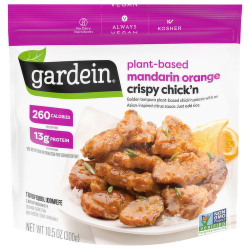 Gardein Vegan Frozen Mandarin Orange Crispy Plant-Based Chick'n