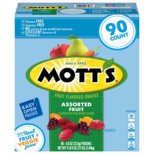 Mott's Fruit Flavored Snacks, Assorted Fruit