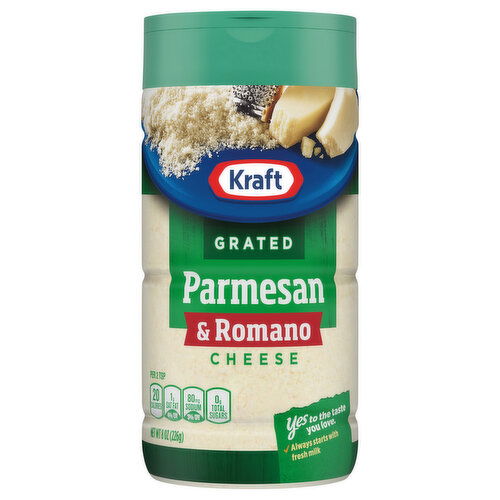 Kraft Cheese, Parmesan & Romano, Grated