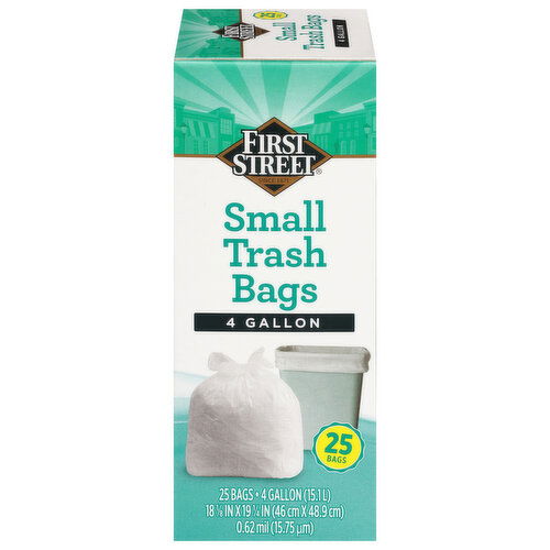 First Street 4 Gallon Small Trash Bags