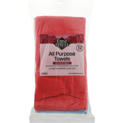 First Street All Purpose Towels, Microfiber