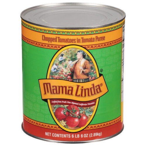 Mama Linda Tomatoes, In Tomato Puree, Chopped