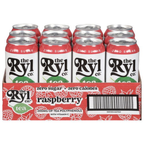 The Ryl Co. Tea, Zero Sugar, Raspberry