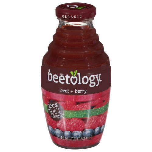 Beetology 100% Juice, Organic, Beet + Berry