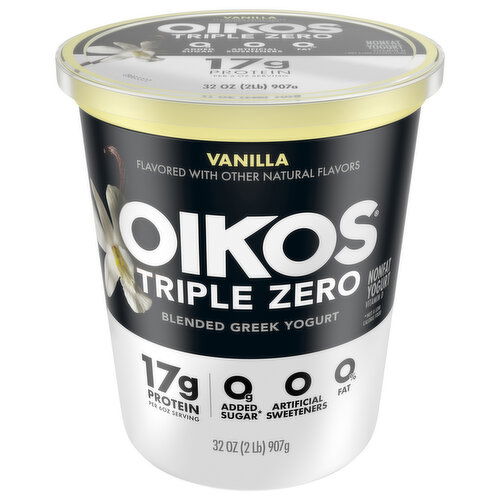 Oikos Yogurt, Vanilla, Nonfat