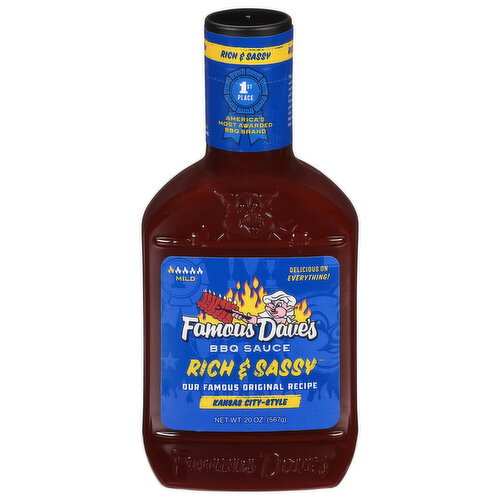 Famous Dave's Mild Kansas City-Style Rich & Sassy BBQ Sauce