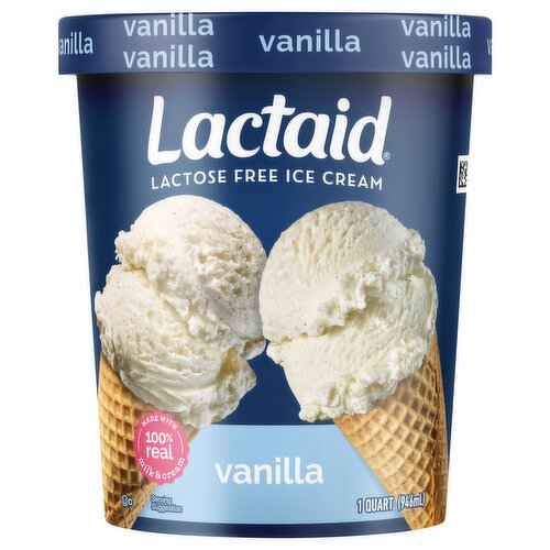 Lactaid Lactose Free Vanilla Ice Cream Image 1 of 6