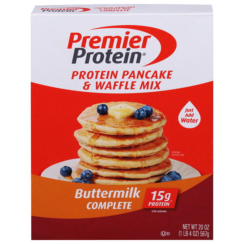 Premier Protein Pancake & Waffle Mix, Buttermilk Complete