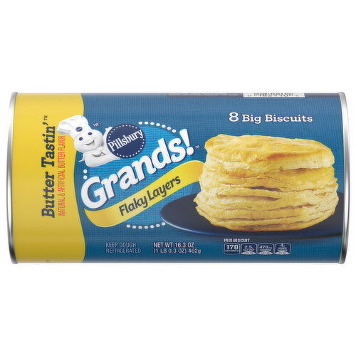 Pillsbury Flaky Layers Butter Tastin' Biscuits