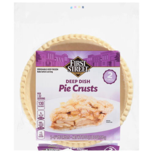 First Street Deep Dish 9 Inch Pie Crusts