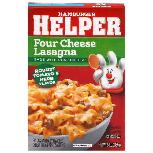 Hamburger Helper Four Cheese Lasagna Pasta & Sauce Mix