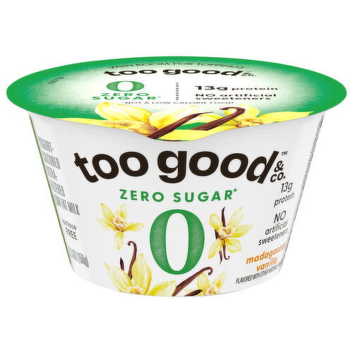 Too Good & Co. Yogurt, Zero Sugar, Madagascar Vanilla