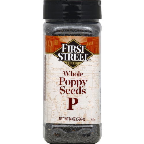 First Street Poppy Seeds, Whole