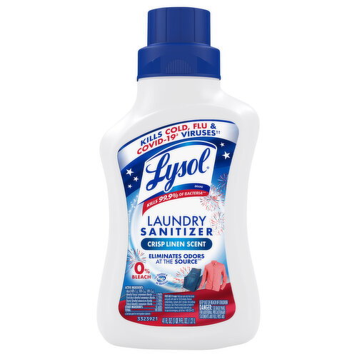 Lysol Crisp Linen Scent Laundry Sanitizer Image 1 of 5