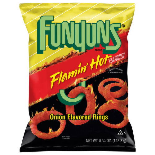 Funyuns Onion Flavored Rings, Flamin' Hot Flavored