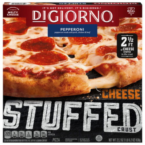 DiGiorno Pizza, Cheese Stuffed Crust, Pepperoni