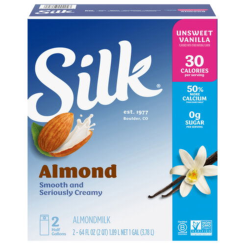 Silk Almondmilk, Unsweet Vanilla