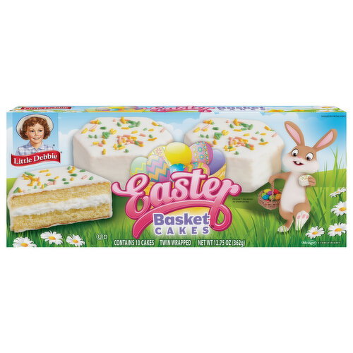Little Debbie Twin-Wrapped Vanilla Easter Basket Cakes