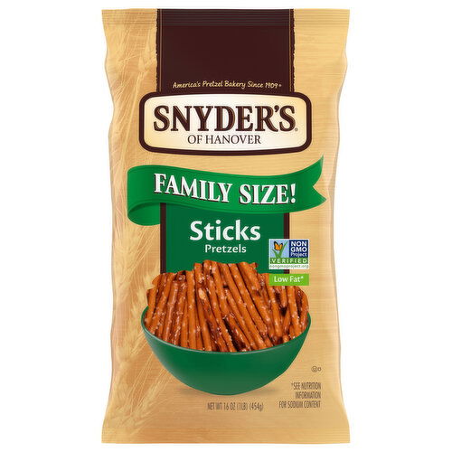 Snyder's of Hanover Sticks Pretzels Family Size!